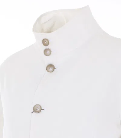 Herno Button-up Bomber Jacket In Neutral