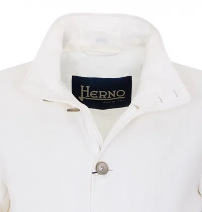 Herno Button-up Bomber Jacket In Neutral