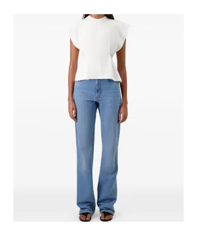 Coperni Adjustable Short-sleeved T-shirt In White