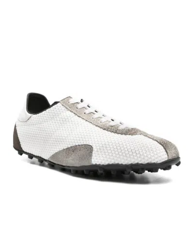 Maison Margiela Timeless Leather Sneakers For Men In White