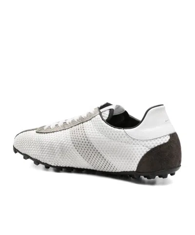 Maison Margiela Timeless Leather Sneakers For Men In White