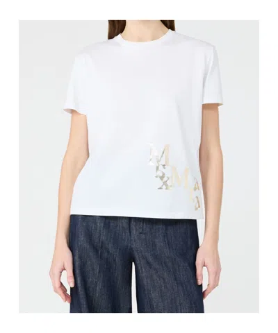 Max Mara Short Sleeve T-shirt In White