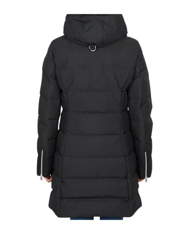 Moose Knuckles Long-sleeved Down Jacket In Black