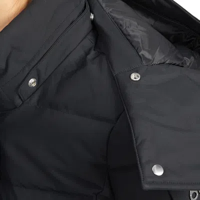 Moose Knuckles Long-sleeved Down Jacket In Black