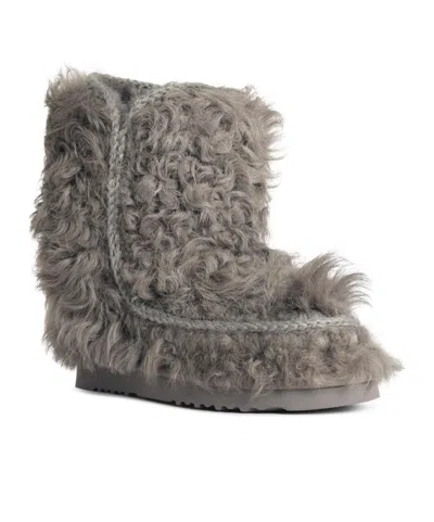Mou 'eskimo 24' Short Boots In Gray