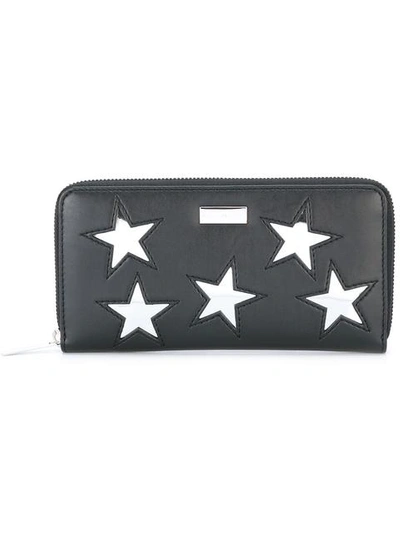 Stella Mccartney Stars Continental Wallet In Black