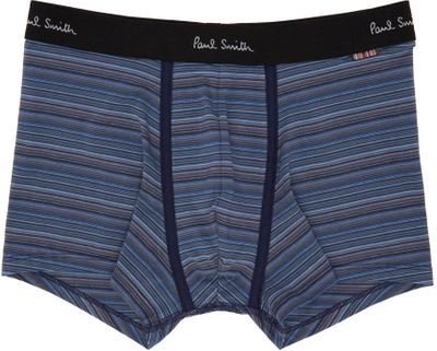 Paul Smith Classic Striped Boxer Briefs In Blue