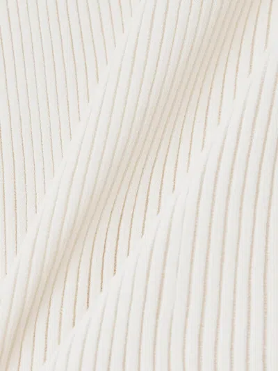 Ulla Johnson Ribbed Knitted Sweater In White