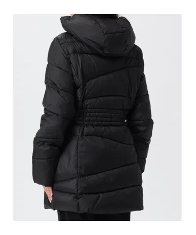 Ea7 Long-sleeved Cotton-padded Jacket In Black