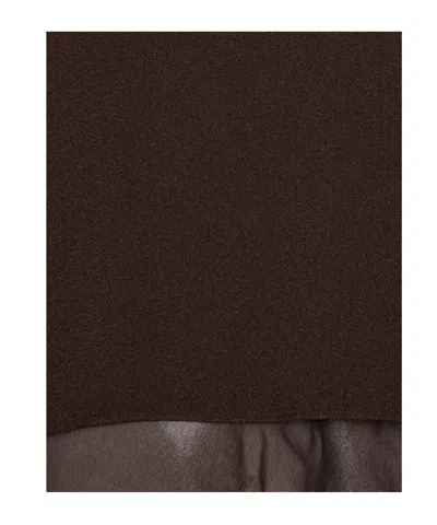 Rotate Birger Christensen Two Layer Boxy Vest In Brown