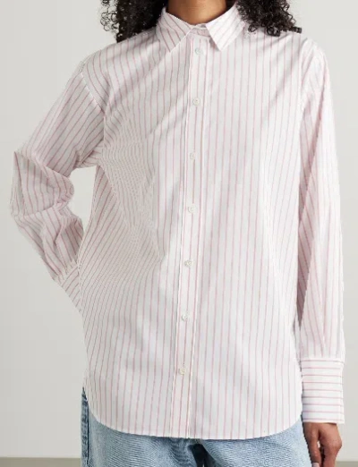 Frame Oversized Striped Shirt In Multi