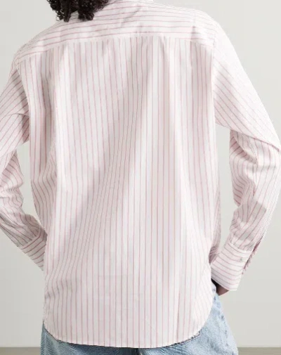 Frame Oversized Striped Shirt In Multi