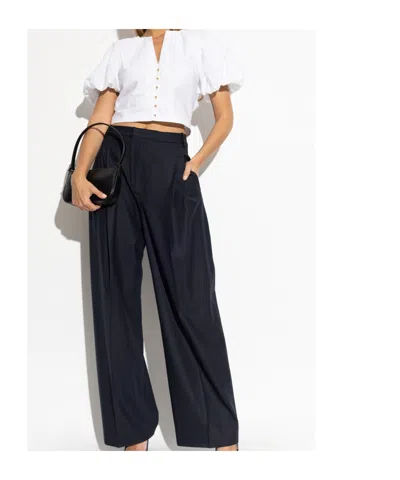 Frame Puff-sleeve Buttoned Top In White