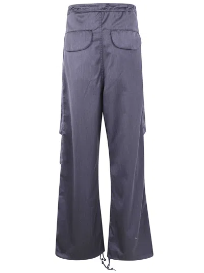 Entire Studios Drawstring Cargo-pocket Trousers In Blue
