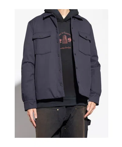 Save The Duck Button-up Overshirt In Blue