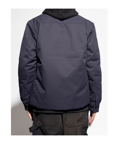 Save The Duck Button-up Overshirt In Blue