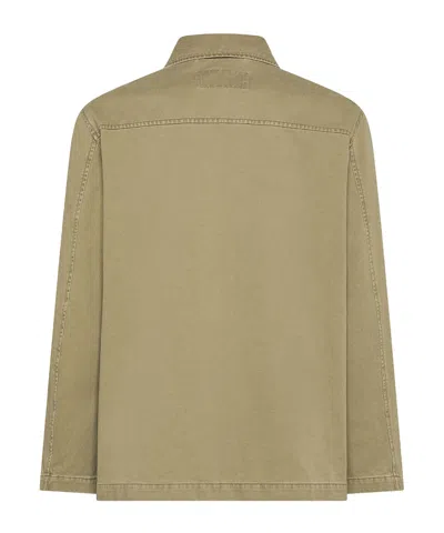 Seventy Buttoned Patch-pocket Overshirt In Neutral