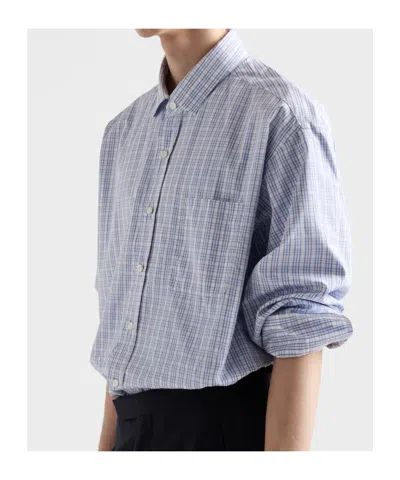 Prada Checked Buttoned Shirt In Multi
