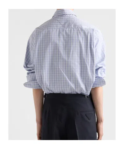 Prada Checked Buttoned Shirt In Multi