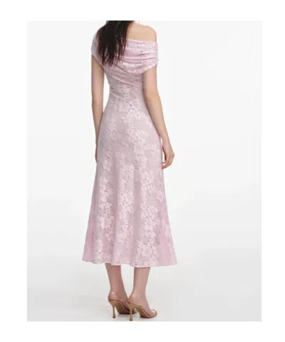 Self-portrait Womens Self Portrait Rhinestone One-shoulder Stretch-woven Midi Dress In Pink