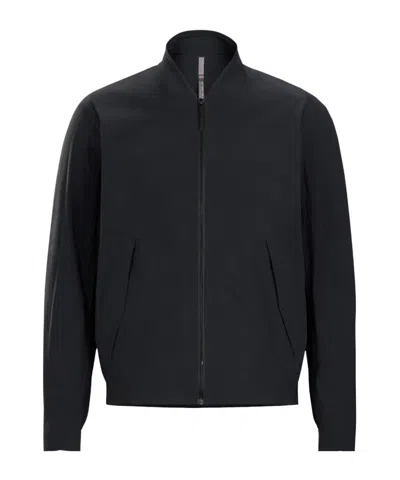 Veilance Diode Stretch Nylon Bomber Jacket In Blue