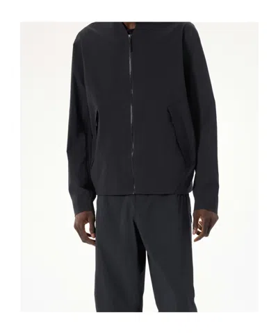 Veilance Diode Stretch Nylon Bomber Jacket In Blue