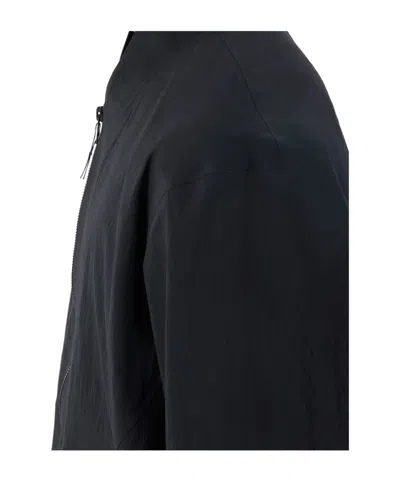 Veilance Diode Stretch Nylon Bomber Jacket In Blue