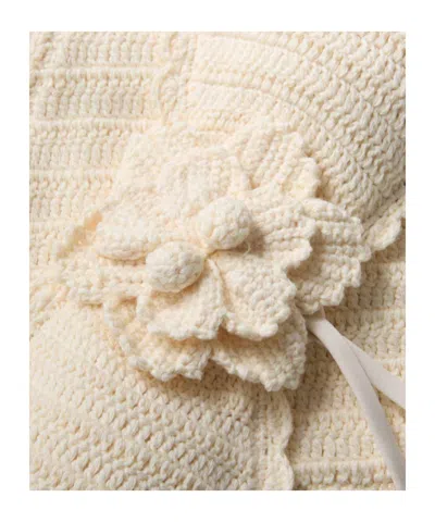Zimmermann Awaken Embellished Crocheted Cotton Halterneck Bikini In Neutral