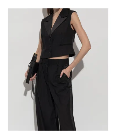 Allsaints Noa Buttoned Vest In Black