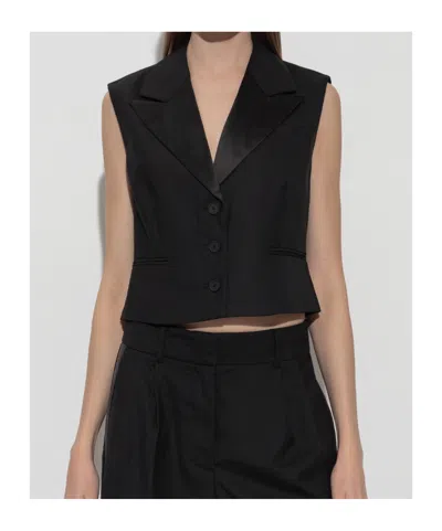 Allsaints Noa Buttoned Vest In Black