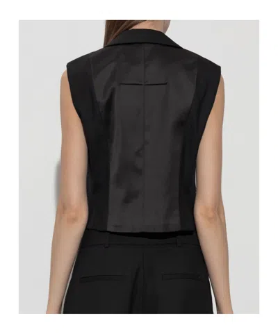 Allsaints Noa Buttoned Vest In Black