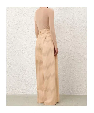 Zimmermann Belt Loop Track Pants In Neutral
