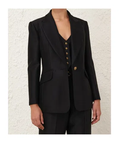 Zimmermann Hypnotic Tailored Jacket In Black