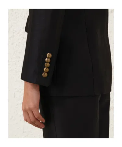 Zimmermann Hypnotic Tailored Jacket In Black