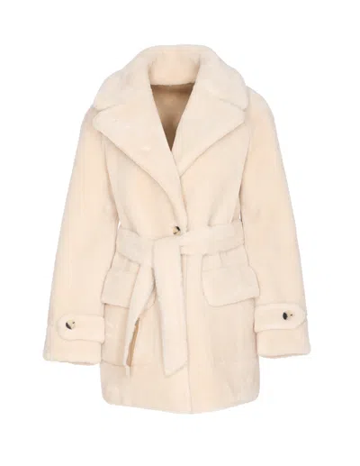 Urbancode Belted Reversible Coat In Brown