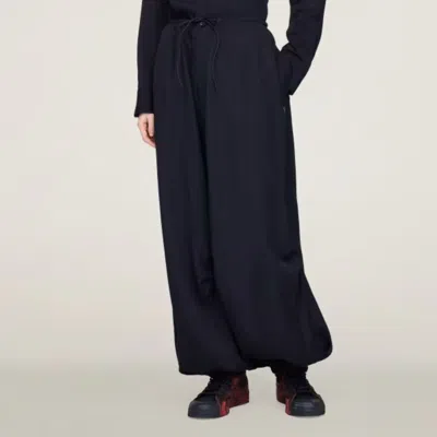 Y-3 Drawstring Elasticated Track Pants In Black