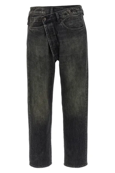 R13 Crossover Five-pocket Jeans In Black