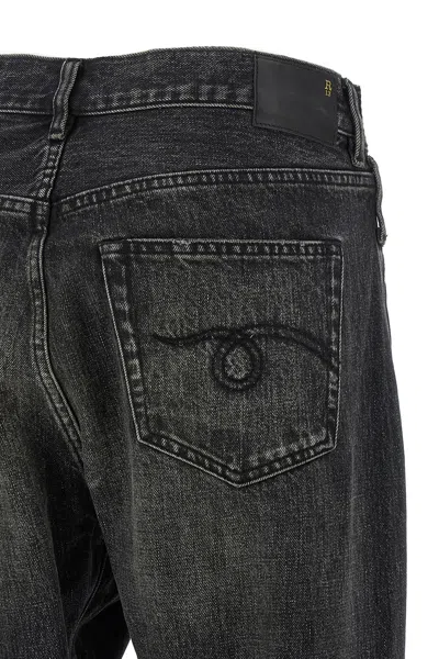 R13 Crossover Five-pocket Jeans In Black