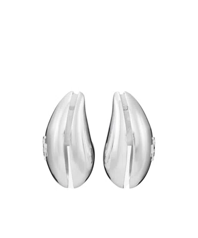 Tory Burch Wave Clip On Drop Earrings In 18k Gold Plated In Green