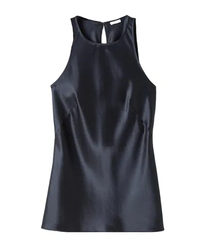Joseph Ritz Double Satin Top In Blue