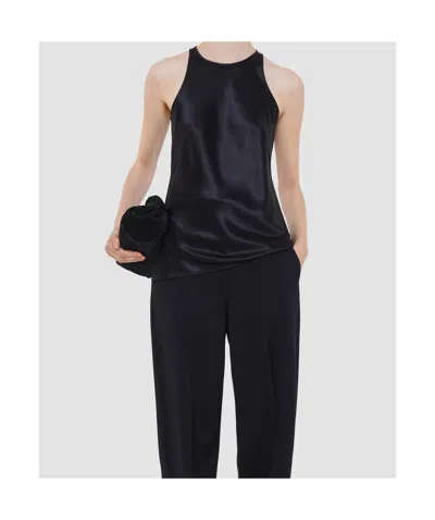Joseph Ritz Double Satin Top In Blue