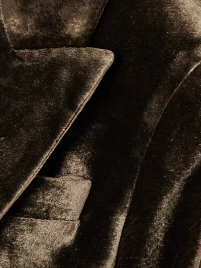 Frame Single-breasted Blazer In Black