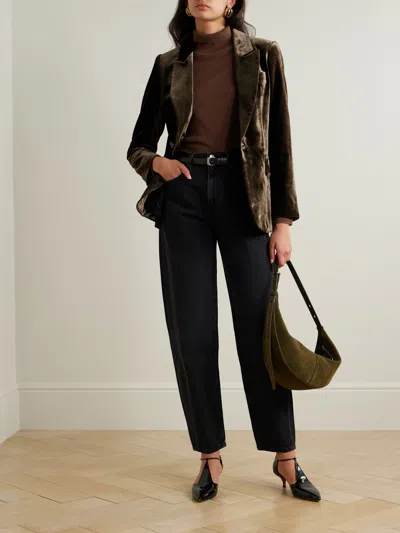 Frame Single-breasted Blazer In Black