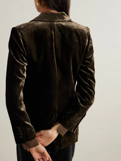 Frame Single-breasted Blazer In Black