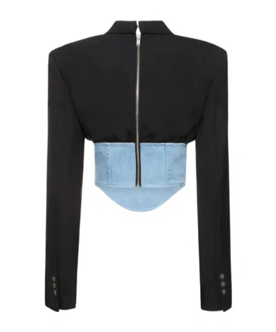 Dion Lee Cowboy Patchwork Casual Jacket In Multi