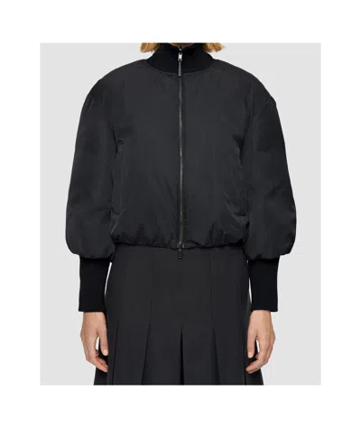 Joseph Bart Shell Bomber Jacket In Black