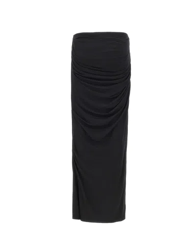 Entire Studios Draped Maxi Skirt In Black
