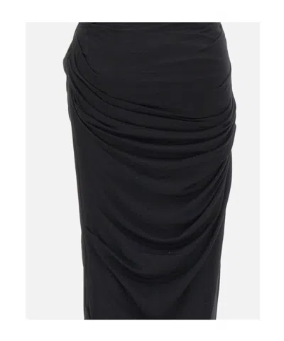 Entire Studios Draped Maxi Skirt In Black
