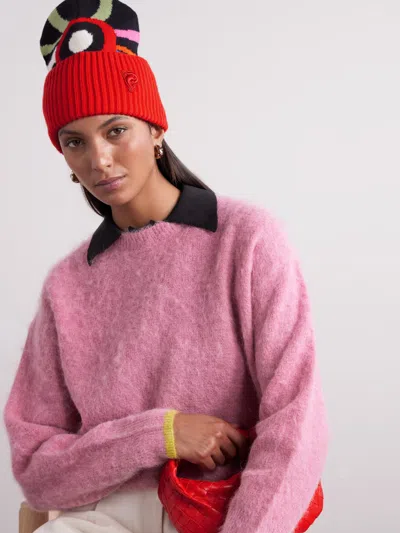 Pucci Jacquard Wool Hat In Metallic