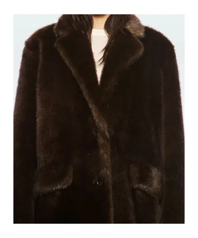 Stand Studio Evyn Single-breasted Jacket In Brown